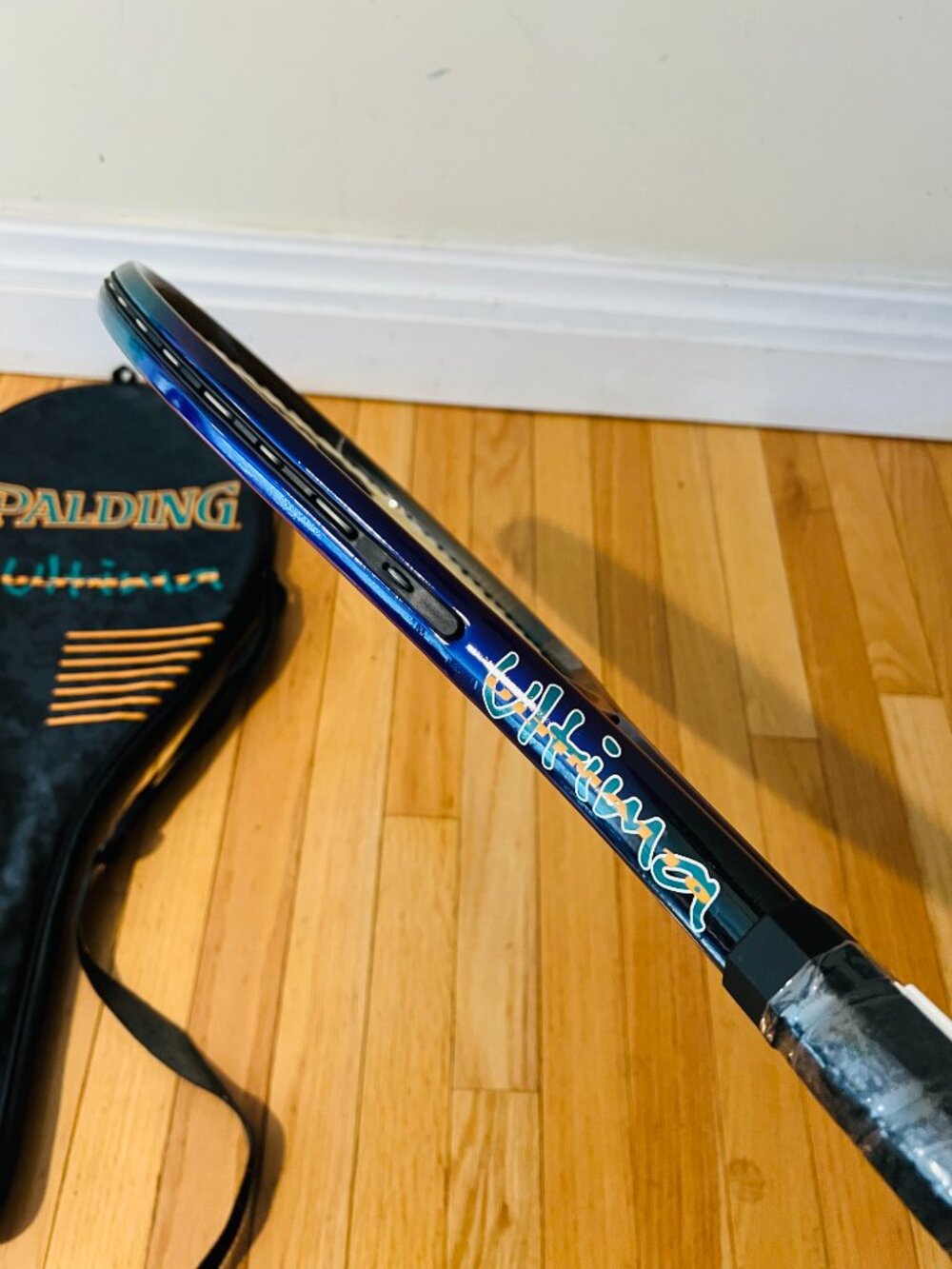 Vintage RARE New Dead Stock Spalding Tennis Racket and Case Bag - Picture 7 of 16